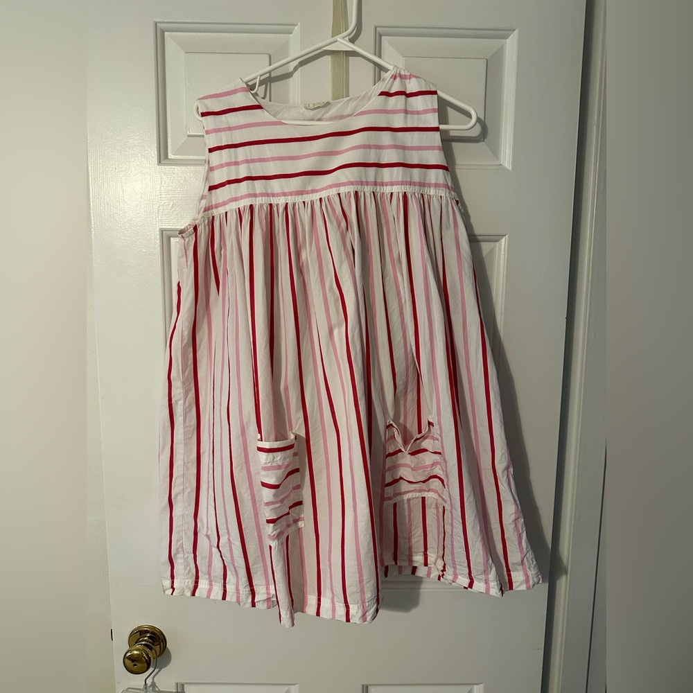 LAKE CANDY SUMMER DRESS IN WHITE/PINK/RED